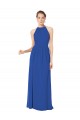 Chiffon A-Line Long Sleeveless Keyhole Back Bridesmaid Dress / Evening Dress Sheffield