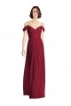 Soft Chiffon A-Line Long Sleeveless Off the Shoulder Bridesmaid Dresses Sheffield