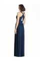 Chiffon A-Line Long Floor Length Sleeveless Dark Navy Bridesmaid Dresses Sheffield