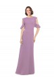 Soft Chiffon A-Line Long Cold Shoulder Criss Cross Back Bridesmaid Dresses Sheffield