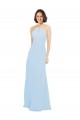 Soft Chiffon A-Line Long Sleeveless Wedding Party Dress Sheffield