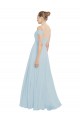Soft Chiffon A-Line Long Sleeveless Sea Glass Evening Dress / Bridesmaid Dress Sheffield