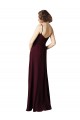 Soft Chiffon A-Line Sleeveless Burgundy Gold Bridesmaid Gown Sheffield