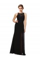 Soft Chiffon & Lace Sheath Long Sleeveless Bridesmaid Dress Sheffield