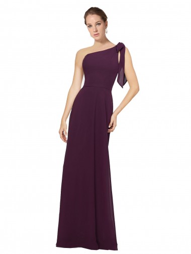 Soft Chiffon Long Sleeveless Bridesmaid Dresses Sheffield
