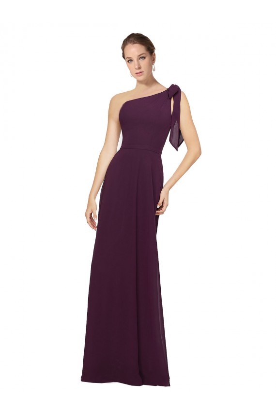 Soft Chiffon Long Sleeveless Bridesmaid Dresses Sheffield