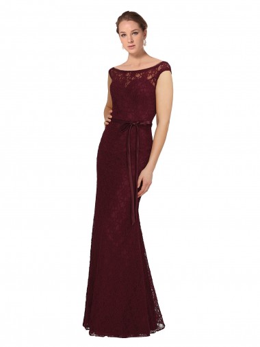Soft Chiffon Sheath Long Cap Sleeves Bridesmaid Dress Sheffield