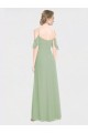 Soft Chiffon A-Line Long Sleeveless Low Back Formal Dress / Bridesmaid Dress Sheffield