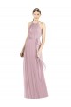 Soft Chiffon A-Line Long Sleeveless Primrose Bridesmaid Dress Sheffield