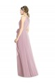 Soft Chiffon A-Line Long Sleeveless Primrose Bridesmaid Dress Sheffield