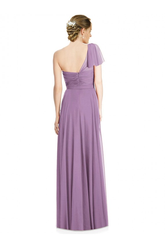Soft Chiffon A-Line Long Flutter Sleeves Open Back Formal Dress / Bridesmaid Dress Sheffield