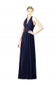 Chiffon A-Line Long Sleeveless Open Back Bridesmaid Dresses Sheffield
