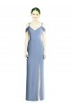 Soft Chiffon A-Line Long Cold Shoulder Open Back Formal Evening Gown / Bridesmaid Dress Sheffield