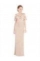 Soft Chiffon & Lace A-Line Long Sleeveless Prom Dress / Bridesmaid Dress Sheffield
