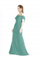 Soft Chiffon Long Sleeveless Bridal Party Dress Sheffield