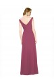 Soft Chiffon A-Line Long Sleeveless Mauve Taupe Bridesmaid Dress Sheffield