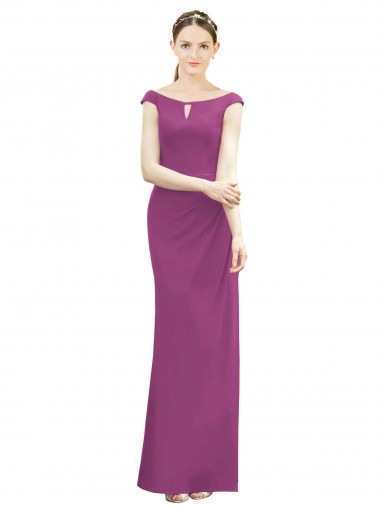 Soft Chiffon Mermaid Long Sleeveless Bridesmaid Dress Sheffield