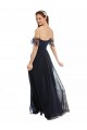 Soft Chiffon & Lace A-Line Long Cap Sleeves Formal Dress / Bridesmaid Dress Sheffield