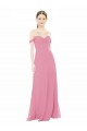 Soft Chiffon A-Line Long Cap Sleeves Formal Dress / Bridesmaid Dress Sheffield