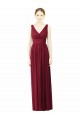Soft Chiffon A-Line Long Sleeveless V-Back Bridesmaid Dress / Formal Dress Sheffield