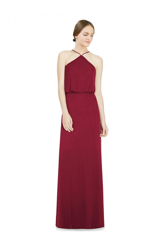 Soft Chiffon Long Sleeveless Open Back Bridesmaid Dress Sheffield