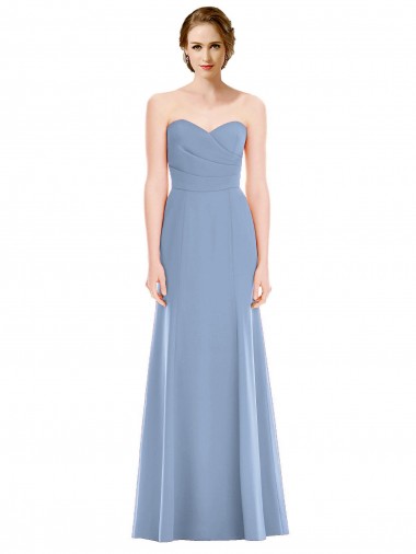 Luxe Chiffon Mermaid Long Sleeveless Bridesmaid Dress Sheffield
