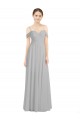 Lxue Chiffon A-Line Sleeveless Silver Bridesmaid Dress Sheffield