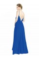 Luxe Chiffon A-Line Long Sleeveless Open Back Bridesmaid Dress Sheffield