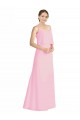 Soft Chiffon A-Line Long Sleeveless Spaghetti Straps Open Back Bridesmaid Dresses Sheffield