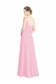 Soft Chiffon A-Line Long Sleeveless Spaghetti Straps Open Back Bridesmaid Dresses Sheffield