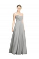 Soft Chiffon A-Line Long Sleeveless Open Back Bridesmaid Dresses Sheffield
