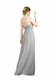 Soft Chiffon A-Line Long Sleeveless Open Back Bridesmaid Dresses Sheffield