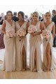Soft Chiffon A-Line Long Sleeveless Low Back Bridesmaid Dress Sheffield