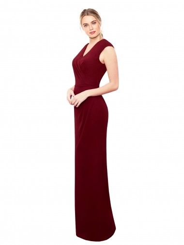 Soft Chiffon Mermaid Long Sleeveless Keyhole Back Prom Dress / Bridesmaid Dress Sheffield