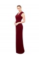 Soft Chiffon Mermaid Long Sleeveless Keyhole Back Prom Dress / Bridesmaid Dress Sheffield