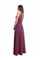 Chiffon A-Line Long Sleeveless Keyhole Back Bridesmaid Dress / Evening Gowns Sheffield