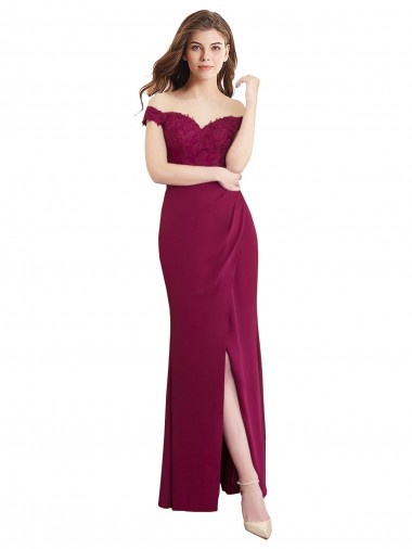 Soft Chiffon & Lace Mermaid Long Sleeveless Bridesmaid Dress / Formal Dress Sheffield