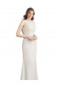 Soft Chiffon & Satin Mermaid Long Sleeveless V-Back Bridesmaid Dress Sheffield