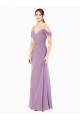 Soft Chiffon Sheath Long Sleeveless Bridesmaid Dress / Formal Dress Sheffield