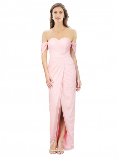 Soft Chiffon A-Line Sleeveless High Low Bridesmaid Dress Sheffield