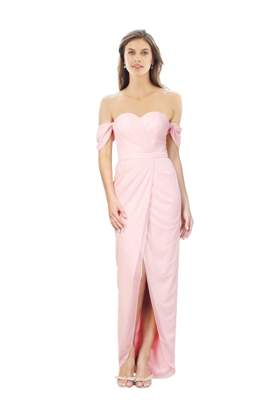 Soft Chiffon A-Line Sleeveless High Low Bridesmaid Dress Sheffield