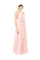 Soft Chiffon Long Sleeveless Open Back Formal Dress / Bridesmaid Dress Sheffield