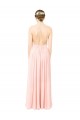 Soft Chiffon Long Sleeveless Open Back Formal Dress / Bridesmaid Dress Sheffield