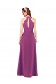 Soft Chiffon Sheath Long Sleeveless Keyhole Back Bridesmaid Dress Sheffield