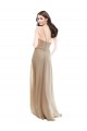 Soft Chiffon A-Line Long Sleeveless Champagne Bridesmaid Dress Sheffield