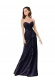 Soft Chiffon Sheath Long Dark Navy Bridesmaid Dress Sheffield