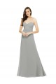 Chiffon A-Line Long Sleeveless Bridesmaid Dress Sheffield