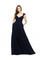 Chiffon Long A-Line Sleeveless Bridesmaid Gowns Sheffield