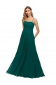 Soft Chiffon A-Line Long Sleeveless Hunter Low Back Bridesmaid Dress Sheffield
