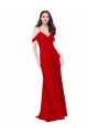 Soft Chiffon A-Line Sleeveless Dark Red Bridesmaid Dress Sheffield